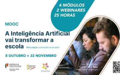 3.ª edição do curso online “A Inteligência Artificial vai transformar a Escola”